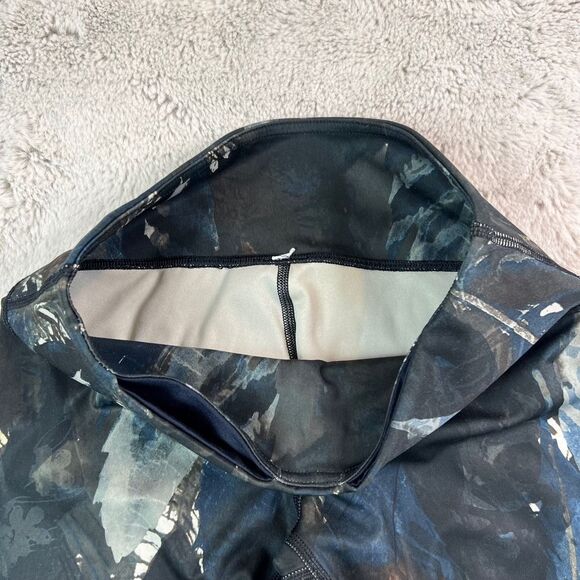 Lululemon Rare Wanderlust Leggings Wander Onder Pant Sz 4 Compass Seawheeze Logo - Picture 3 of 10